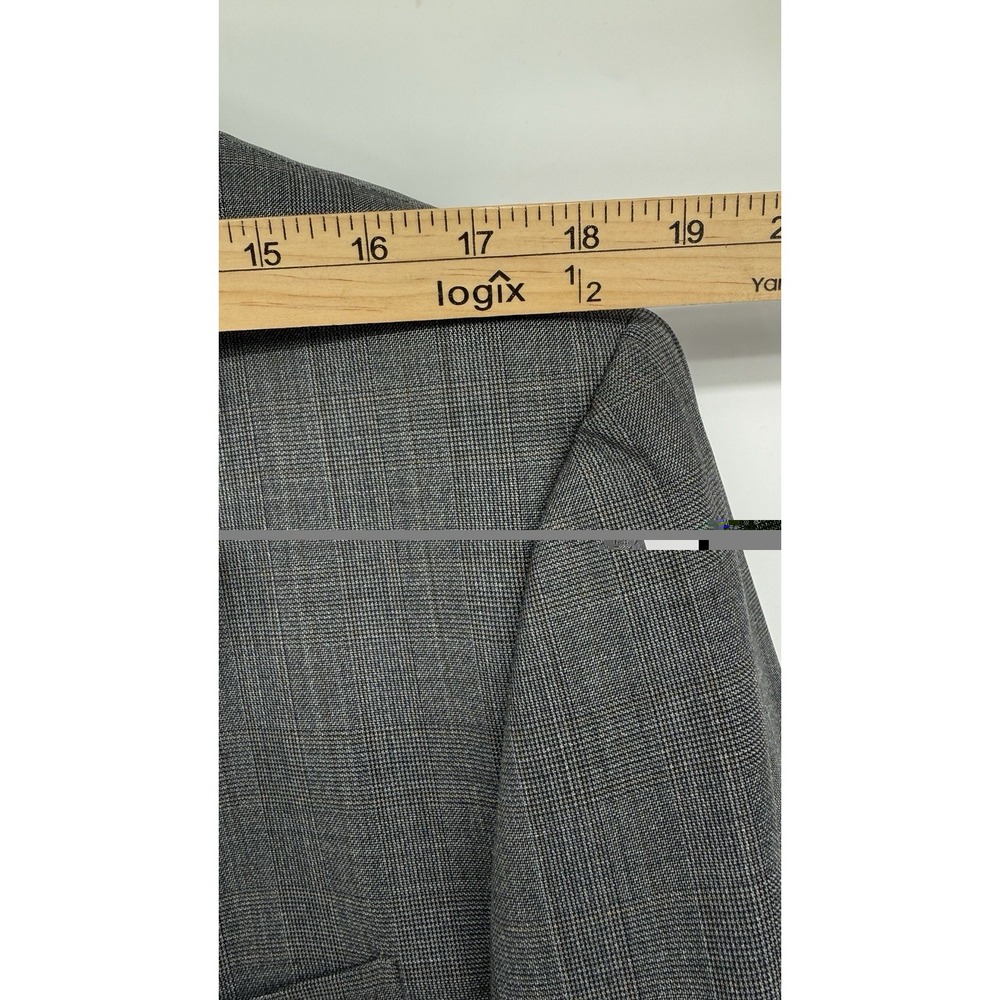 Hickey Freeman 42L Gray 100% Wool Blazer Men USA Made Luxury Sport Coat Tailored - Picture 10 of 13